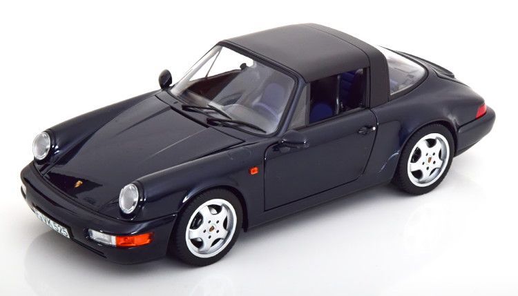 ノレブ 1/18 ポルシェ 911 964 カレラ 4 タルガ 1991 ダークブルーメタリック 開閉 Norev Porsche Carrera 4  Targa 187340 - メルカリ