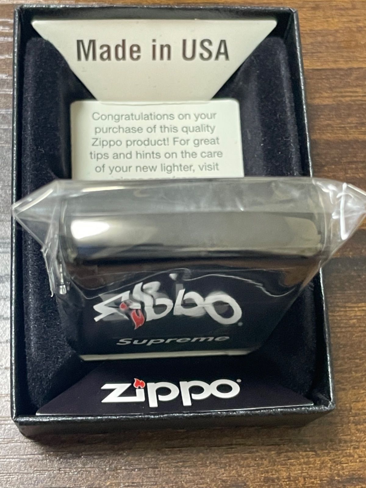 zippo シュプリーム ブラックチタン BLACK 希少品 2013年製 - メルカリ