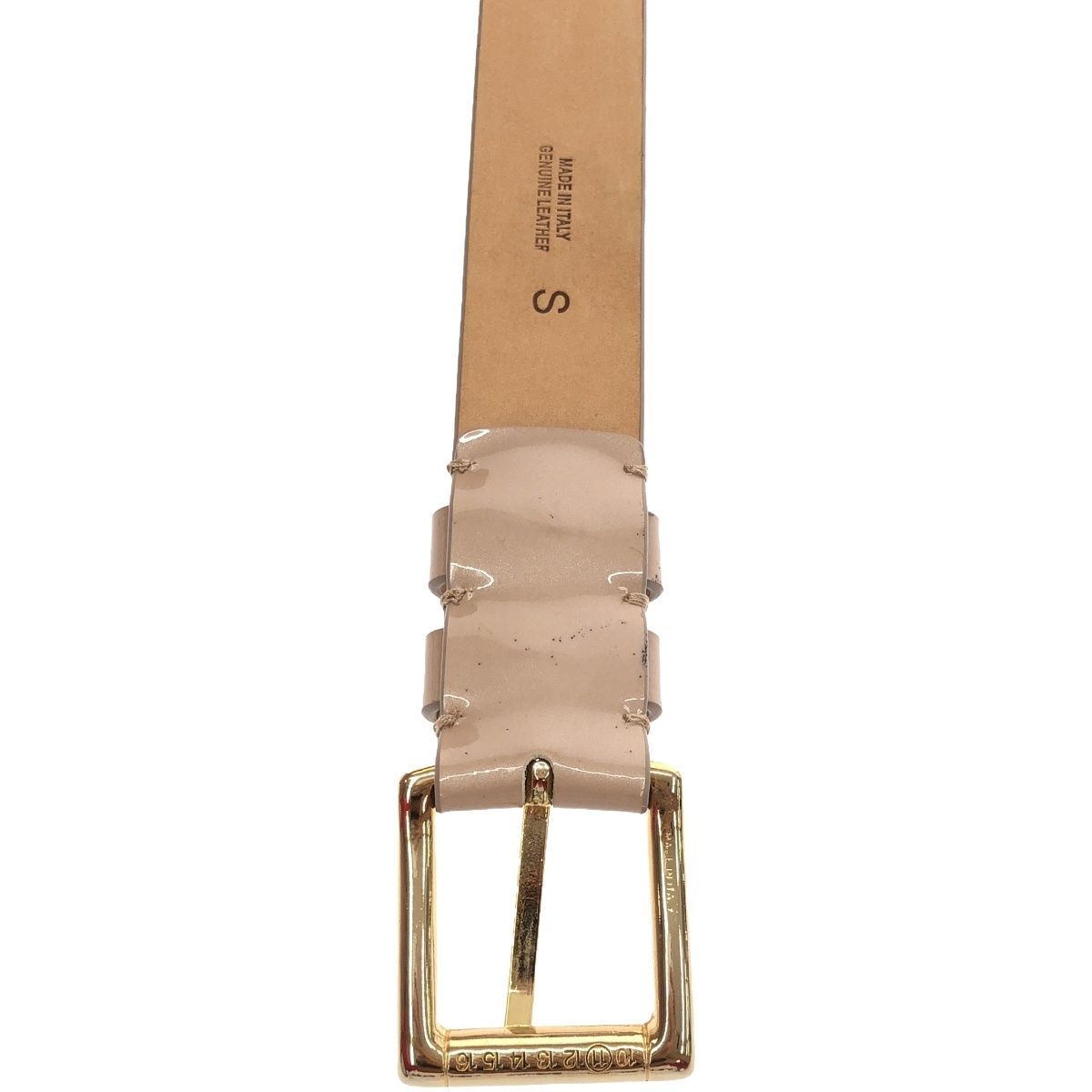 Maison Margiela11 メゾン マルジェラ パテントレザーベルト  ピンク系 S Maison Margiela11 メゾン マルジェラ パテントレザーベルト ピンク系