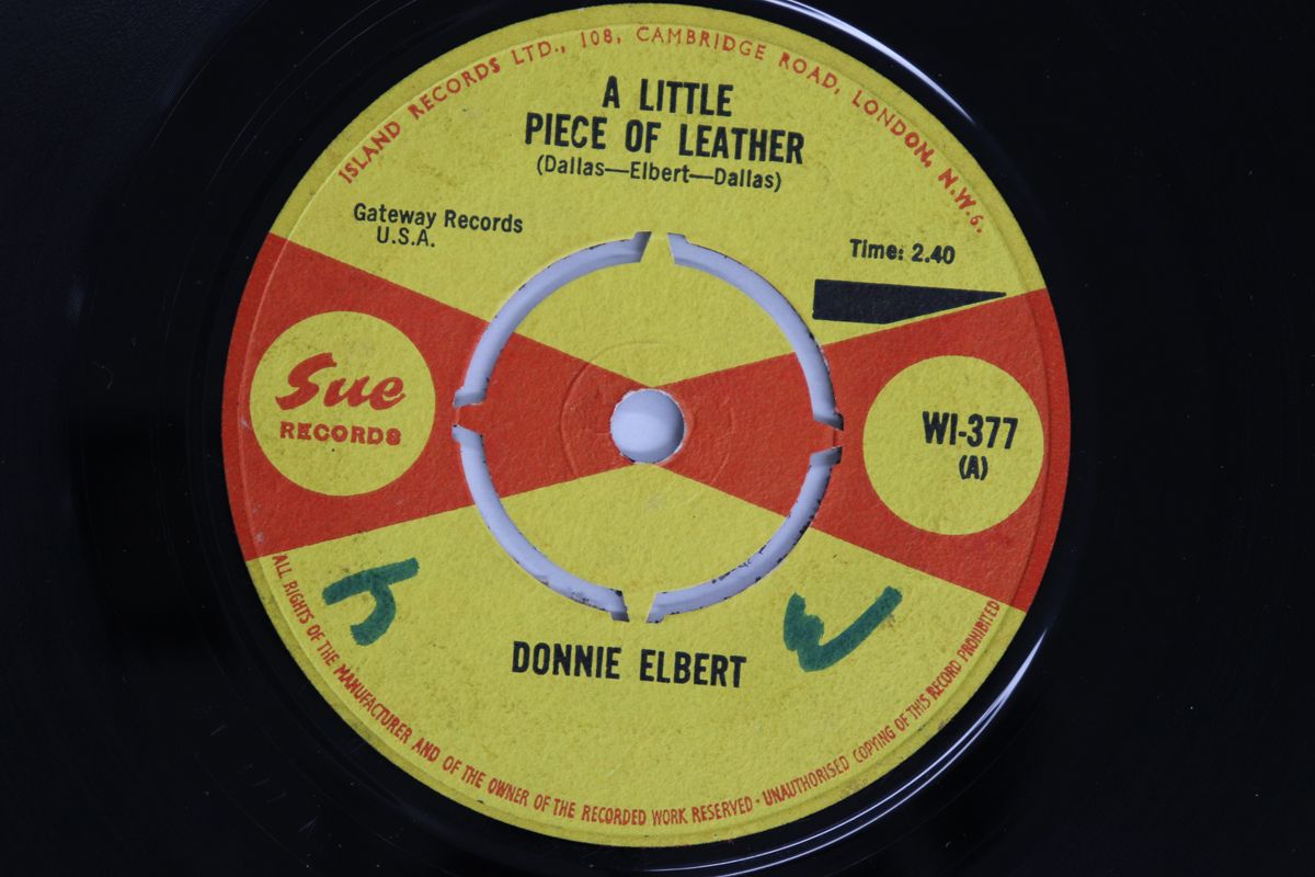 英7&rdquo; Donnie Elbert A Little Piece Of Leather WI377 Sue Records /00080