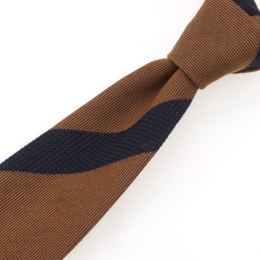美品◎Loro Piana ロロピアーナ ネクタイドット 総柄 ブラウン メンズ アクセサリー ネクタイ＆ポケットチーフ | Loro Piana