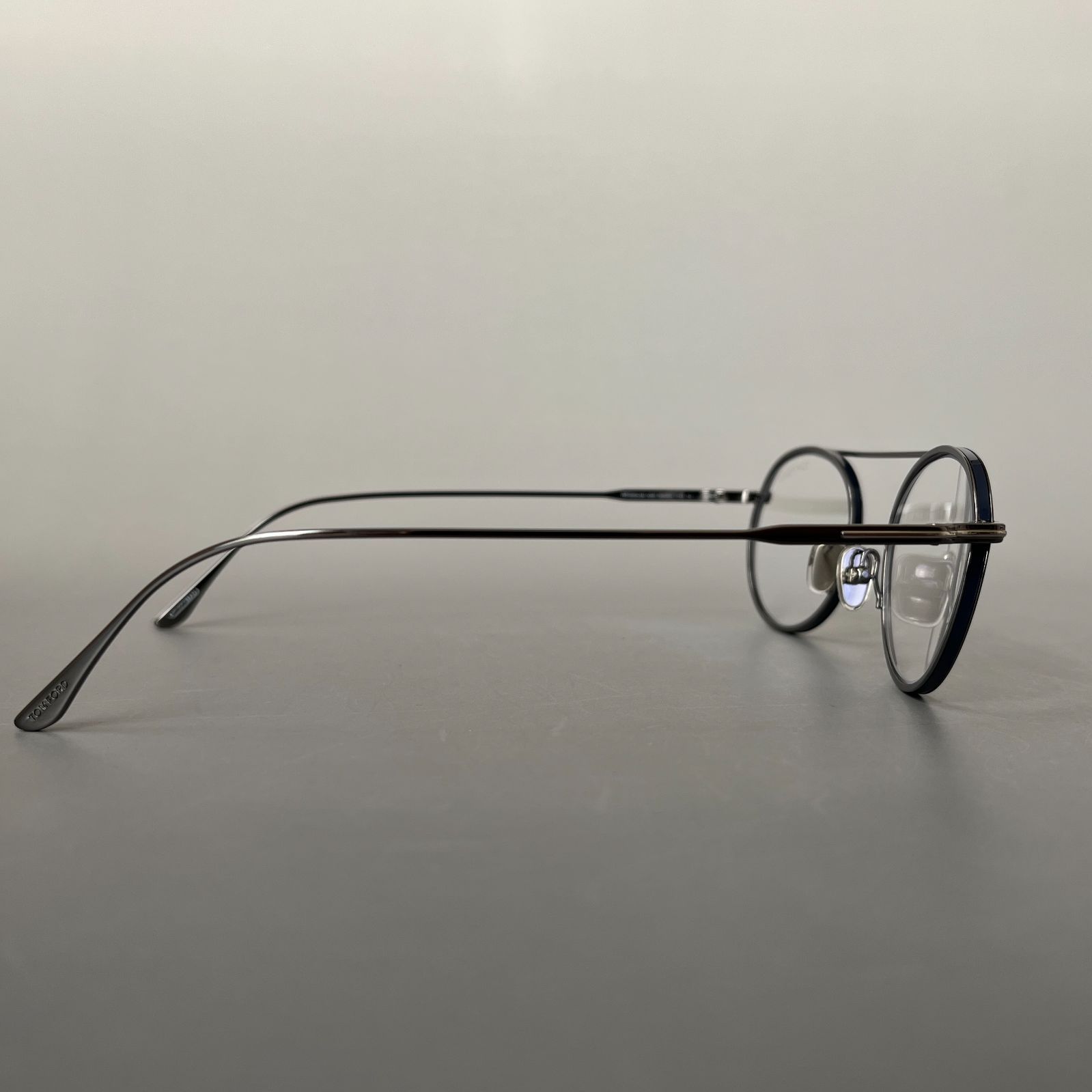 トムフォード メガネ メンズ レディース オーバル ガンメタ ネイビー グレー トムフォード メガネ メンズ レディース オーバル ガンメタ