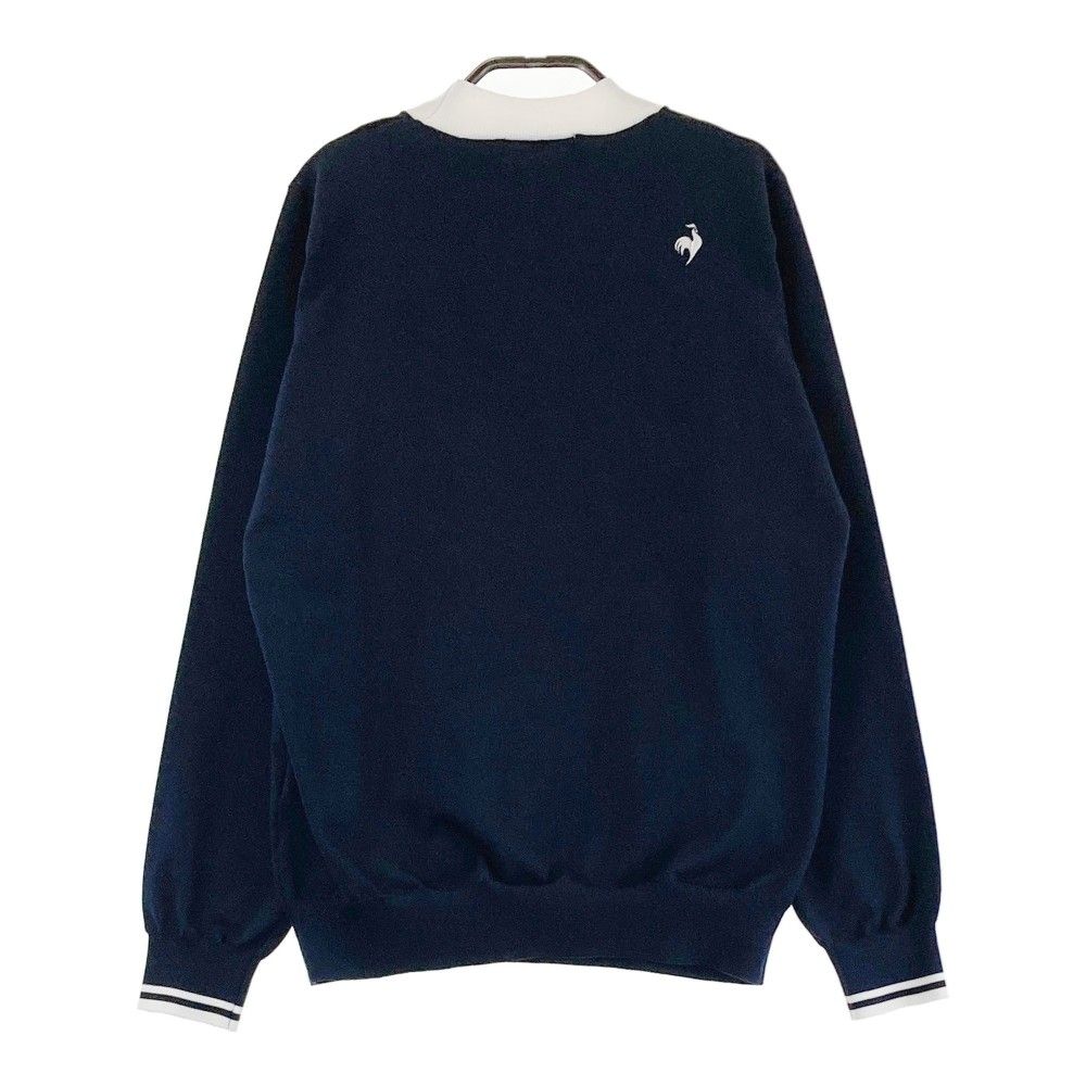 サイズ：XL FOOT JOY フットジョイ 2023年モデル モックネック 長袖Tシャツ  ネイビー系 [240101486175] ゴルフウェア メンズ ストスト サイズ：XL FOOT JOY フットジョイ 2023年モデル モックネック