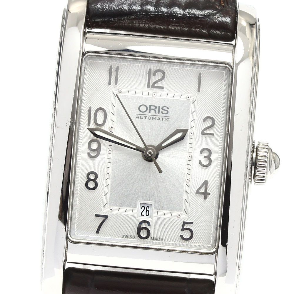 オリス ORIS 01 561 7692 4061-07 レクタンギュラー デイト 自動巻き レディース_911521