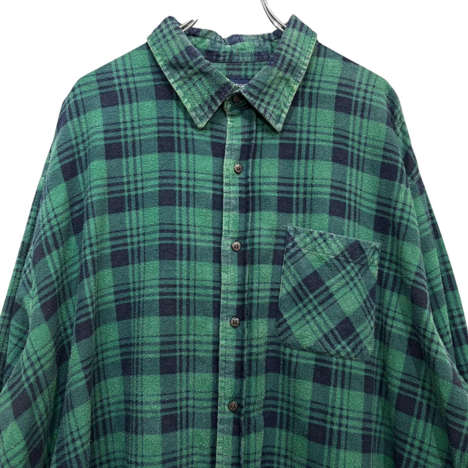 90s Puritan Check Print Flannel Shirt 90年代 ピューリタン