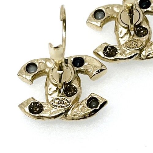 値下げ！CHANEL シャネル ココマーク ピアス 16A メタル ライン