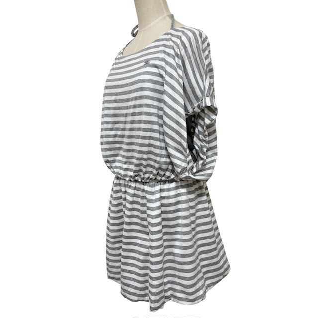 BURBERRY BLUE LABEL 日本製 ロゴ刺繍 半袖 ポロシャツ 38 BURBERRY