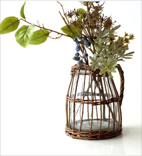 人気の福袋 好評 新品 未使用 フラワーベース ガラス 花瓶 花びん おしゃれ 柳 蔓 自然素材 花器 シンプ 花瓶 Bollywood Palace Fr Bollywood Palace Fr