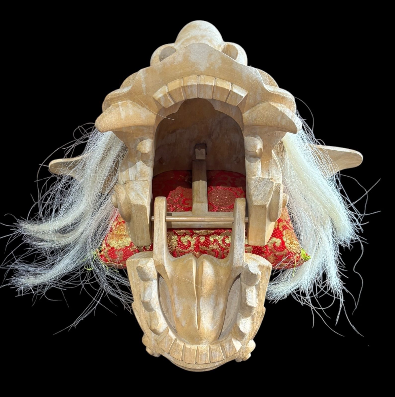 AF94 獅子頭 荒井寿斎作 富山県井波彫刻 木製 栞 共箱 美品 縁起物 美品 AF94 獅子頭 荒井寿斎作 富山県井波彫刻 木製 栞 共箱 美品