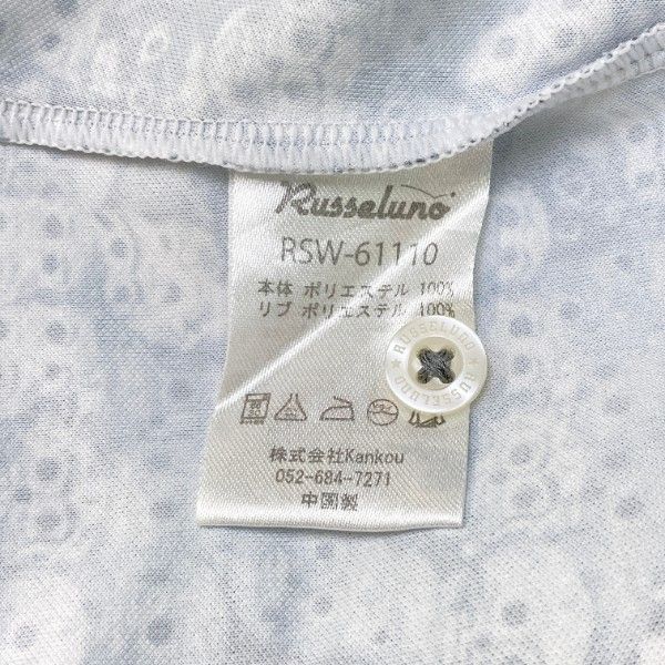こ*じ様 Russeluno スカルデザイン ポロシャツ ドクロ 刺繍 メンズ ポロシャツ 半袖 服 グッズ インディアン 得