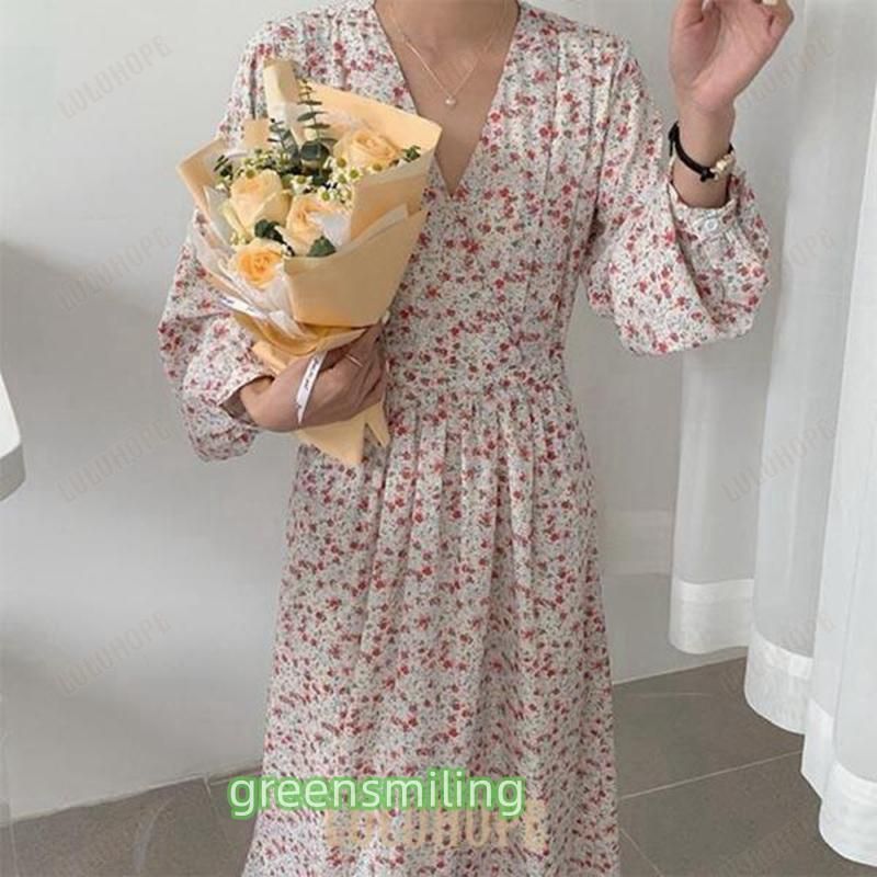 花柄シフォンワン