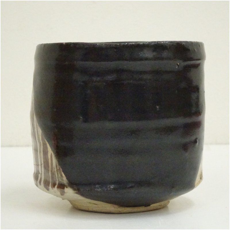 茶道具 黒織部 加藤 鈔 作 共箱 N278CI 茶道具 黒織部 加藤 鈔 作 共箱 N278CI