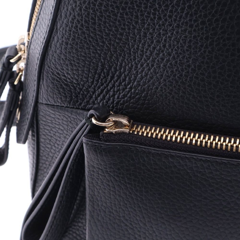 FURLA (フルラ) フロント ロゴ金具付き レザー リュックサック バック 