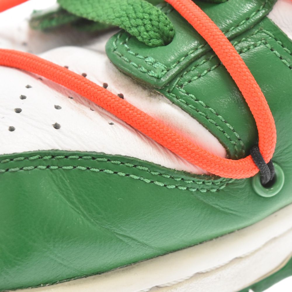 NIKE (ナイキ) ×OFF-WHITE DUNK LOW WHITE/PINEGREEN ×オフ