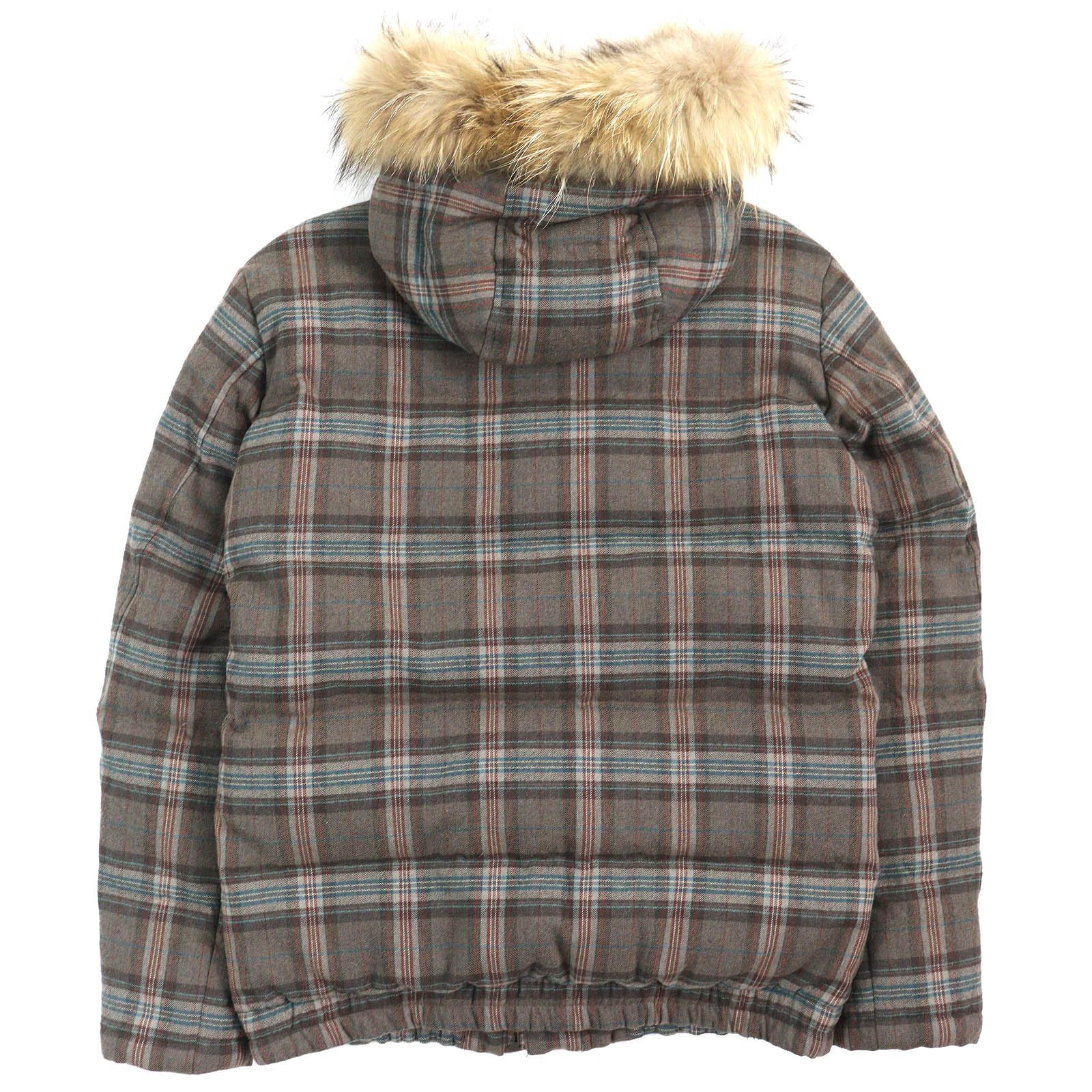 PS Paul Smith】ポールスミス ブラウン ダウンジャケット ファー付