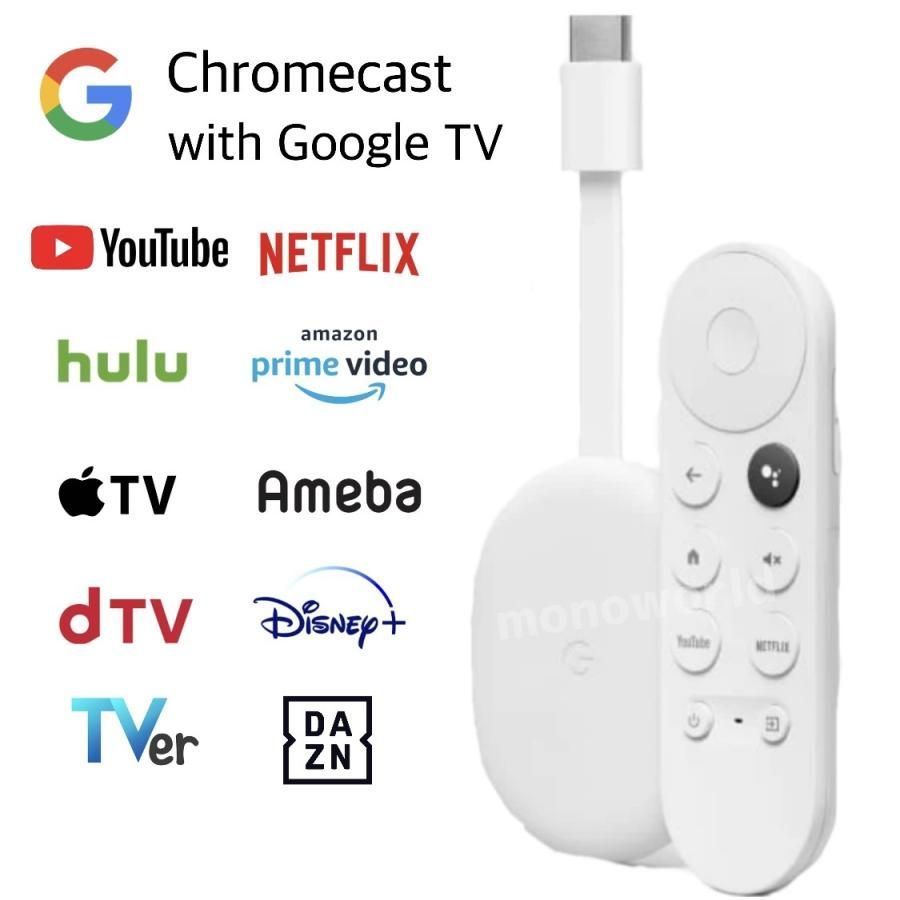 Google Chromecast TV(4K) GA01919-JP Chromecast with Google TV 4K