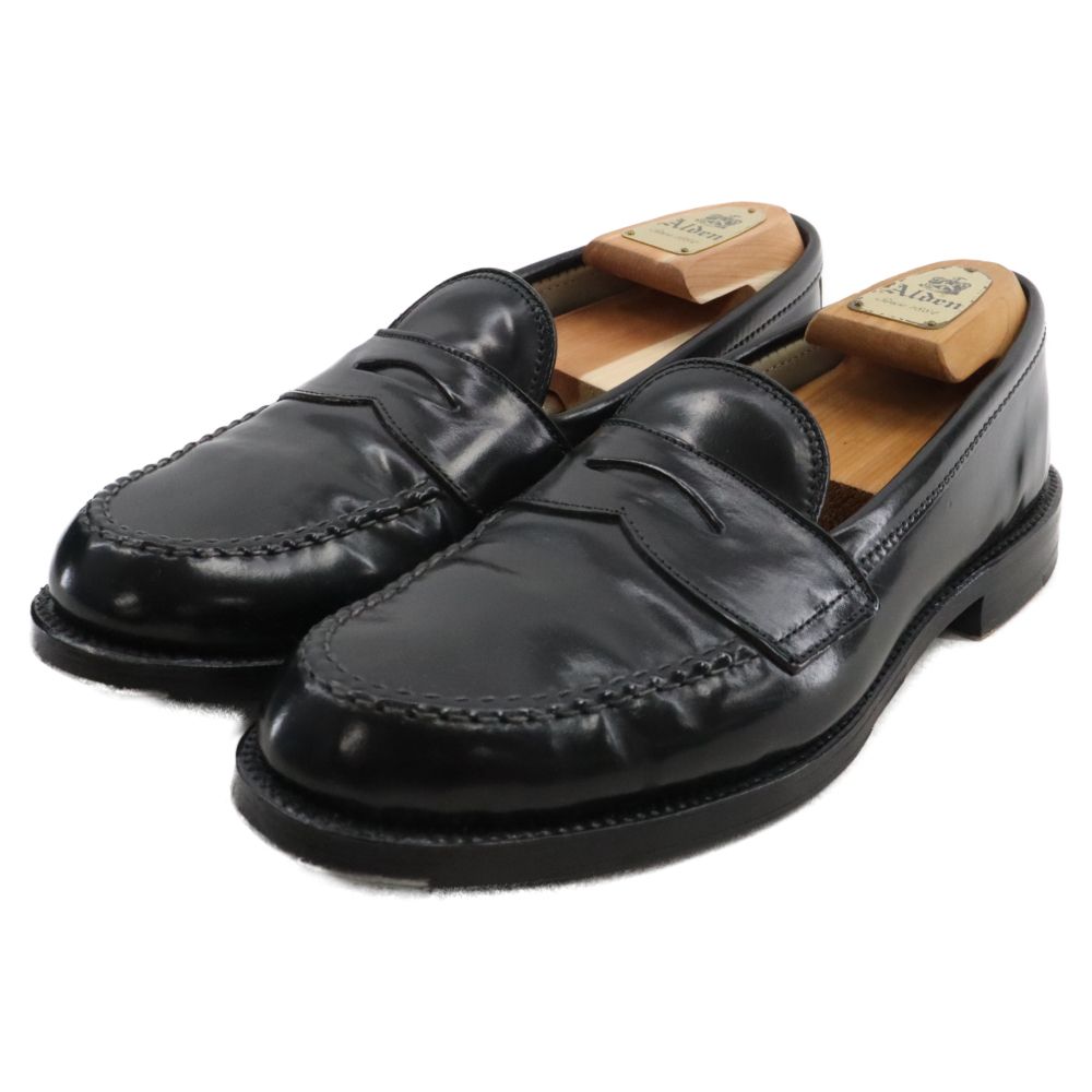 Alden 987 コードバン　ブラック　ペニーローファー 極美品 【ALDEN】オールデン 987 ペニーローファー コードバン