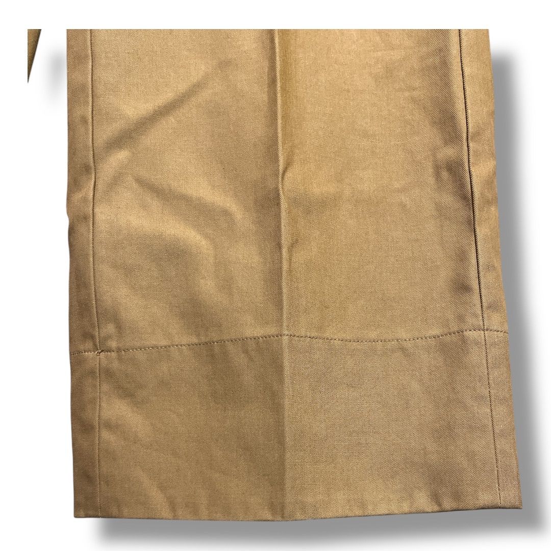 美品　Drawer ドゥロワー ギャバジンベルトパンツ DRAWER 良品 24SS Drawer ドゥロワー コットンシルク ギャバジン