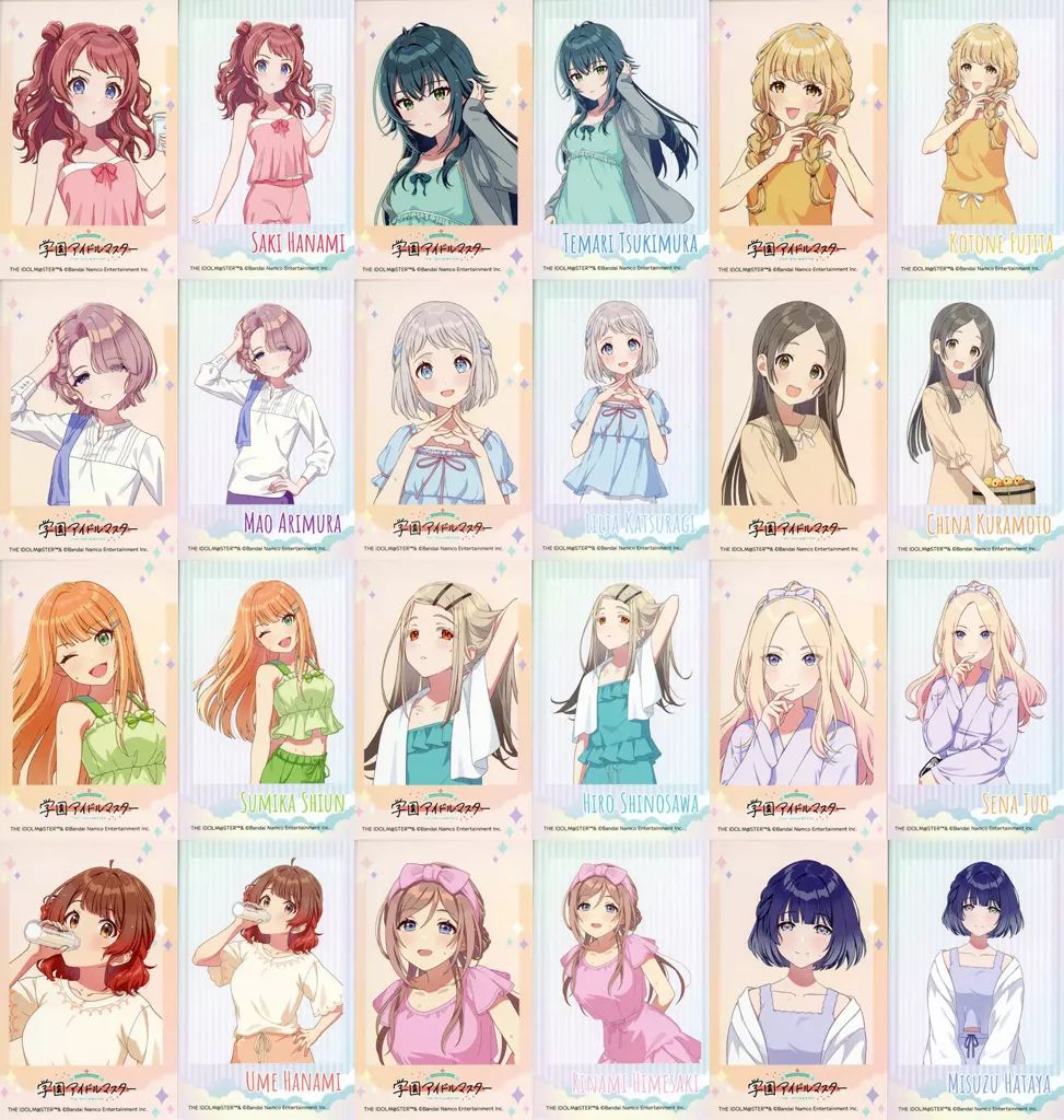 中古】キャラカード 全12種セット 「学園アイドルマスター×極楽 中古】キャラカード 全12種セット 「学園アイドルマスター×極楽