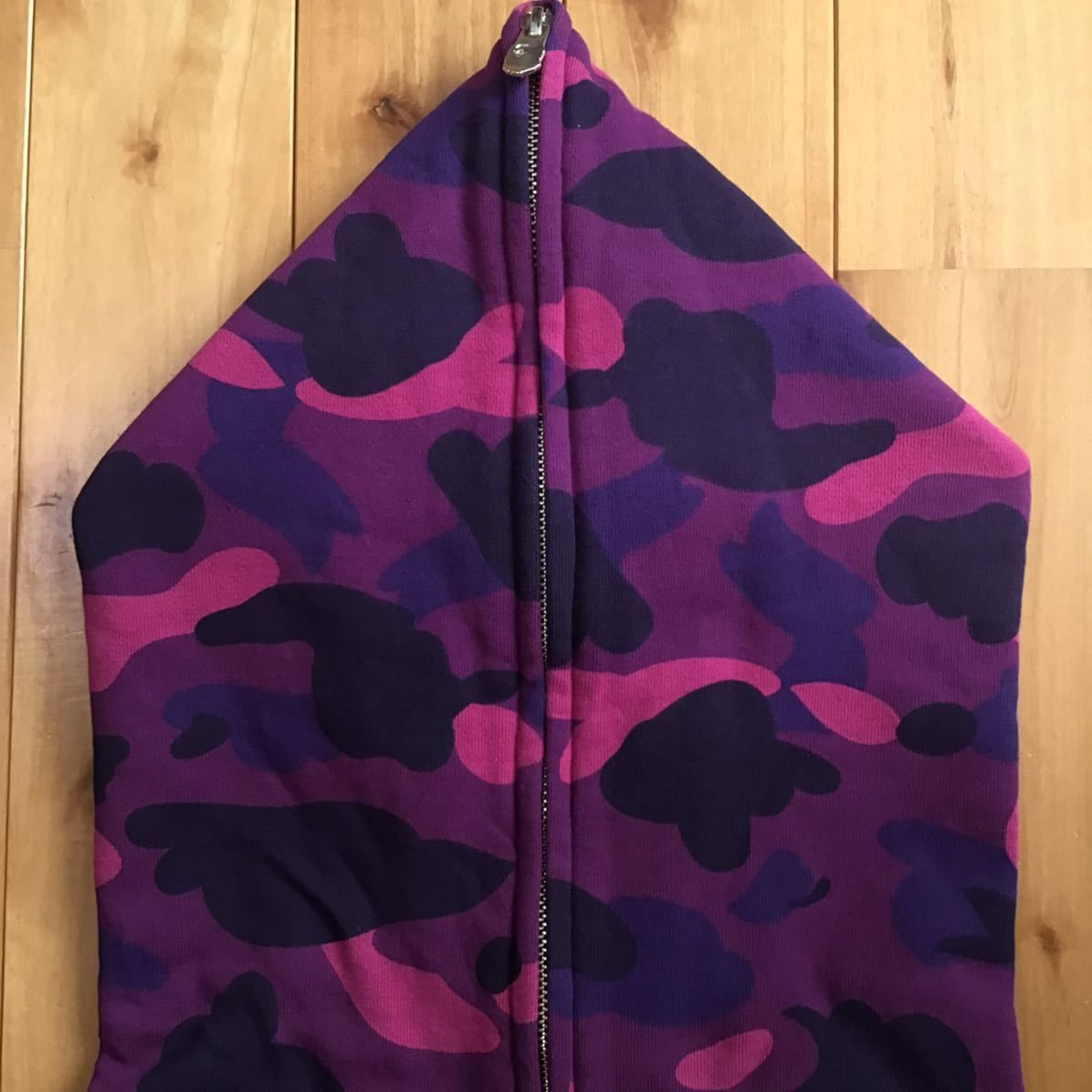 ☆2XL☆ Purple camo フルジップ パーカー a bathing ape BAPE full