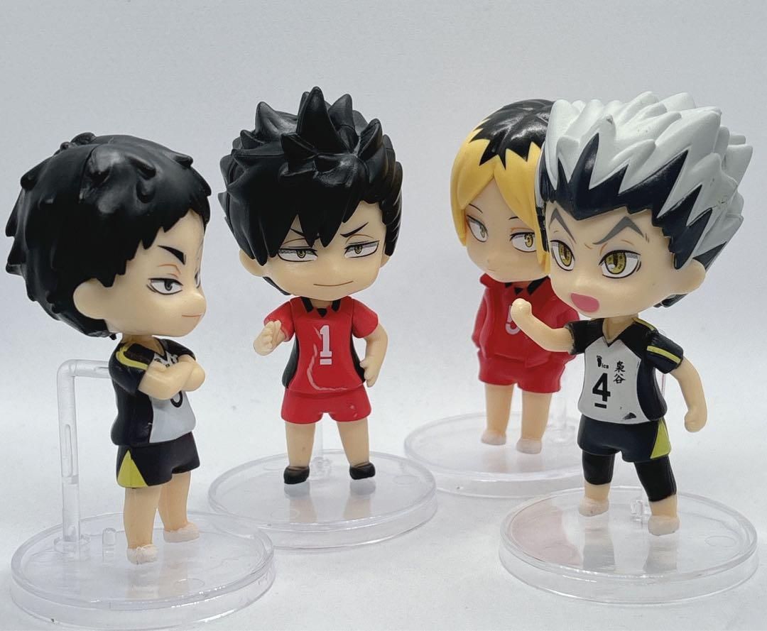 新品 ハイキュー ミニフィギュア 4体セット 影山・日向・研磨・黒尾 7.5cm