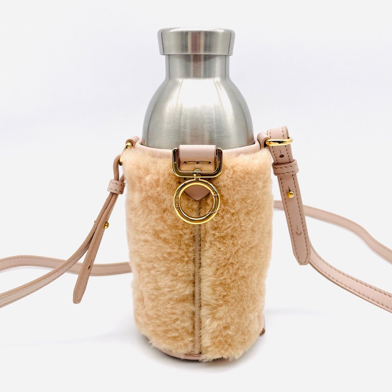 フェンディ FENDI タンブラー ドリンクホルダー FFロゴ ムートン