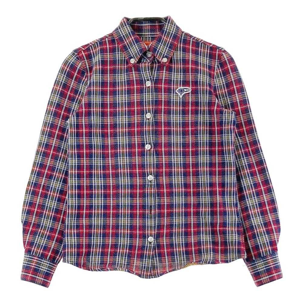 BEAMS GOLF ギンガムチェック 長袖ポロシャツ L 新同 定価2,2万 ビームスゴルフ 長袖 L チェックシャツ ポロシャツ BEAMS GOLF