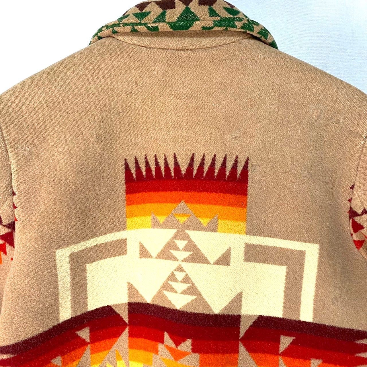 PENDLETON チーフジョセフ ブランケットJKネイティブ柄 90s USA製 PENDLETONペンドルトン チーフジョセフ ネイティブ柄