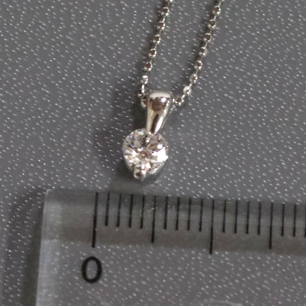 Pt900/850ダイヤモンドペンダント D0.233 2.3g 39cm