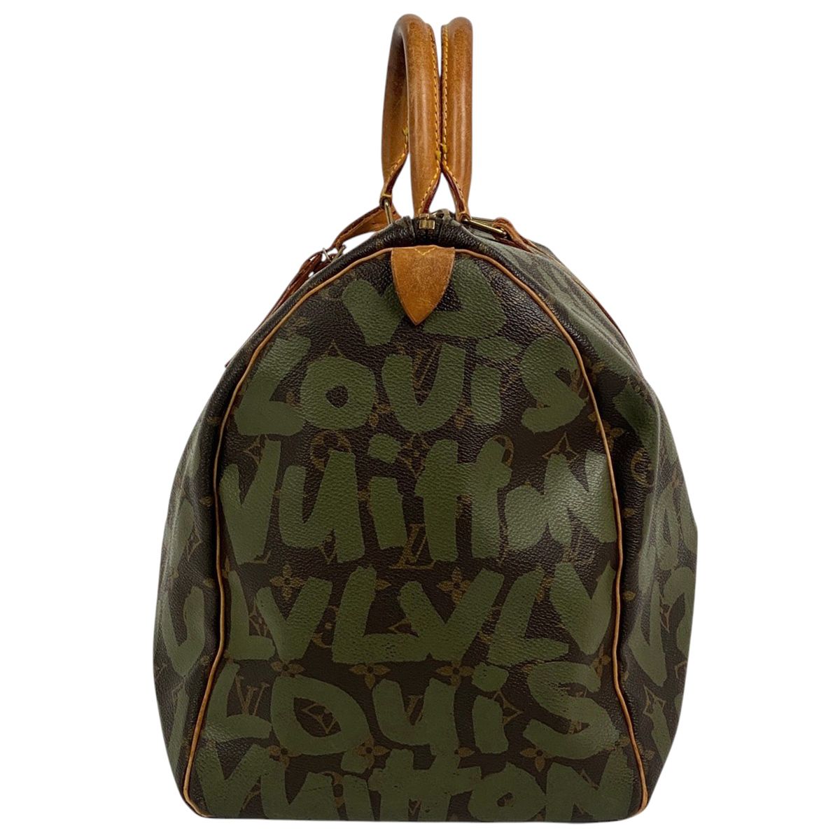 ルイ ヴィトン Louis Vuitton キーポル 50 ハンドバッグ 旅行 ボストンバッグ モノグラムグラフィティ ブラウン カーキ M92196 レディース