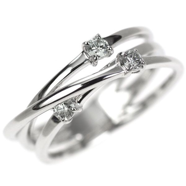 ヴァンドーム青山 K18WG ダイヤモンド リング 0.20ct - メルカリ 