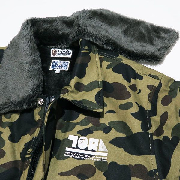限定品【BAPE×寅壱】1ST CAMO DOKAJAN グリーン　L BAPE X TORAICHI 】1ST CAMO DOKAJAN | bape.com