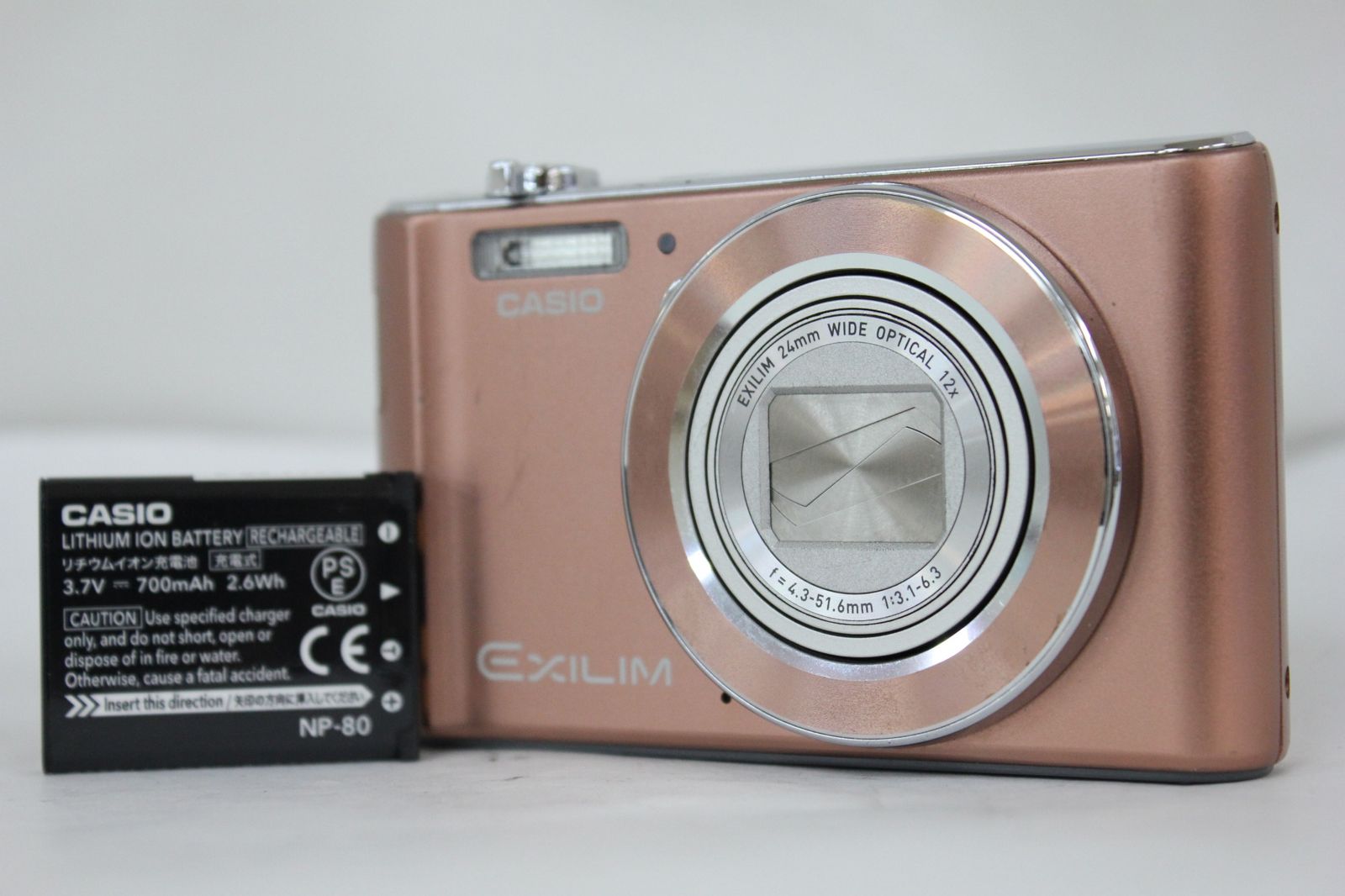 返品保証】 カシオ Casio Exilim EX-ZS180 ピンクゴールド 12x
