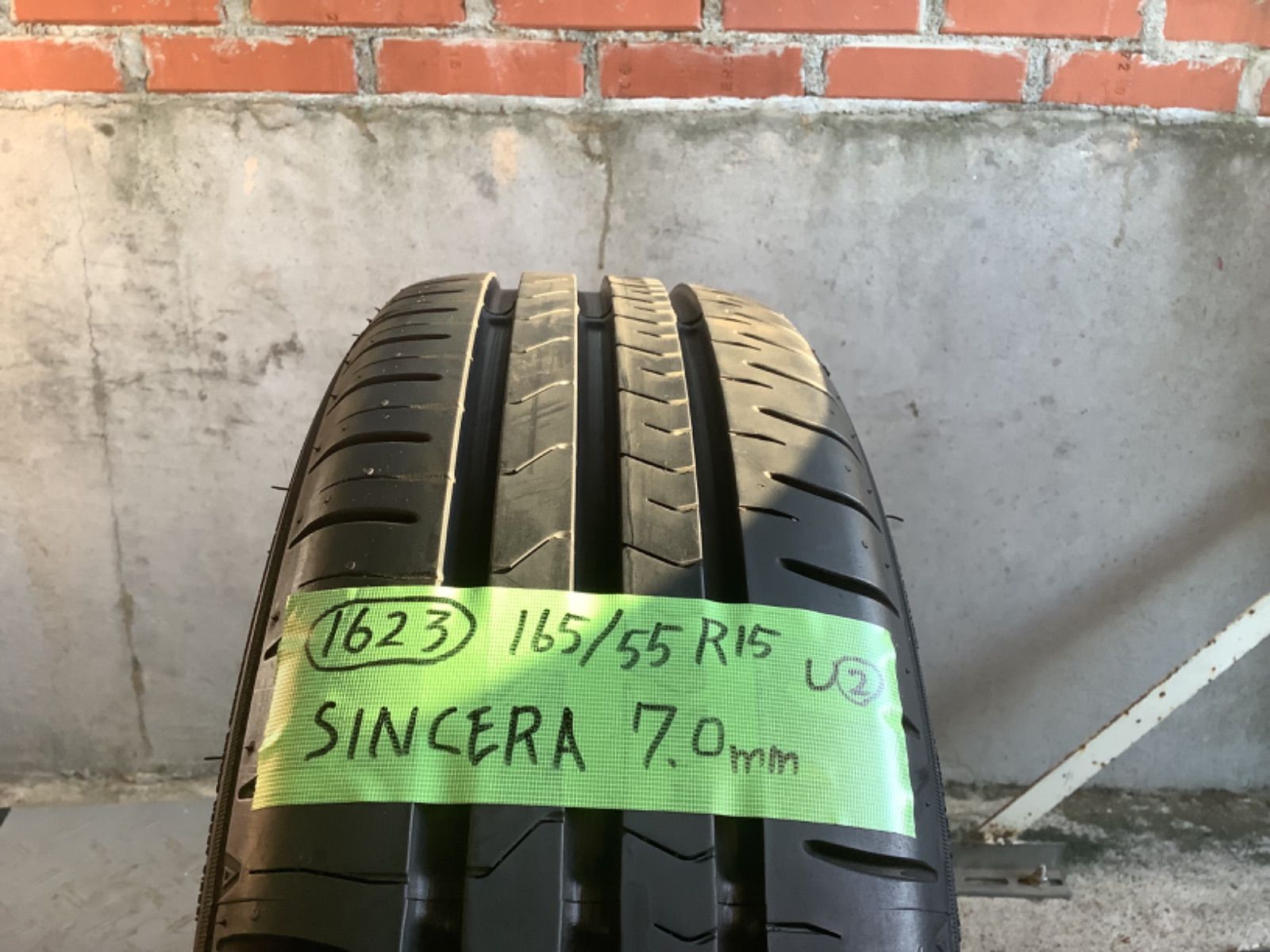 ［送料込み］165/55R15 FALKEN SINCERA SN832i ファルケン シンセラ　中古タイヤ2本セット