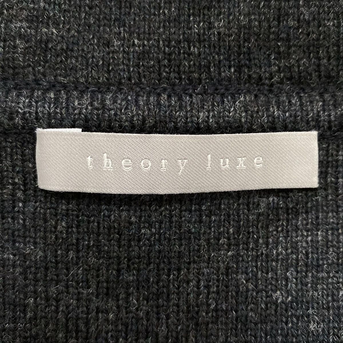 theory luxe セオリーリュクス コート サイズ038 M レディース - 黒×ダークグレー 長袖 ニット 春 秋 SIROKUMA-CORPORATION_COM