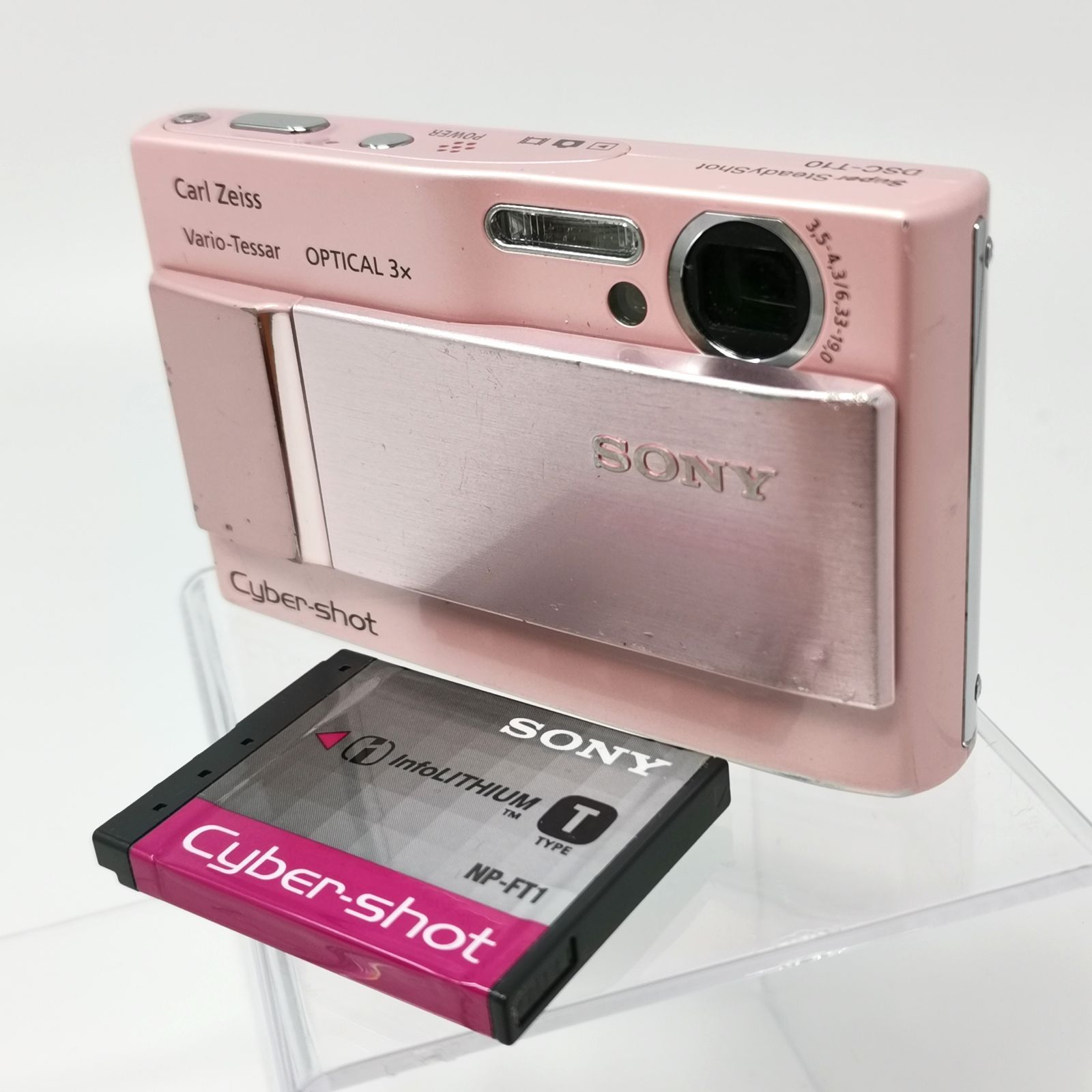 美品】デジカメ ソニー サイバーショット DSC-T10 ピンク動作確認済 美品】デジカメ ソニー サイバーショット DSC-T10 ピンク動作確認済