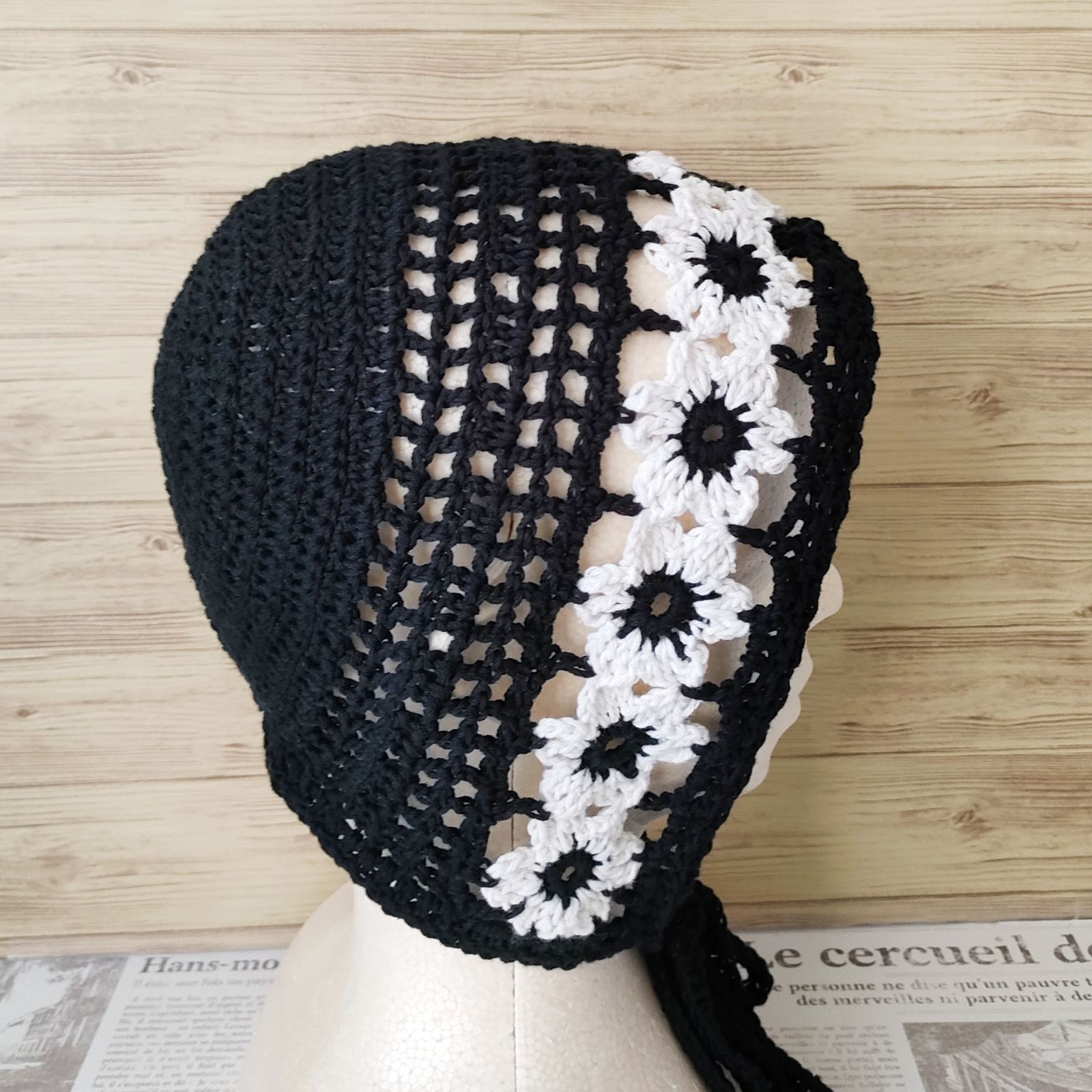 ボンネット 大人 ヘアアクセ ハンドメイド ヘッドドレス バブーシュカ