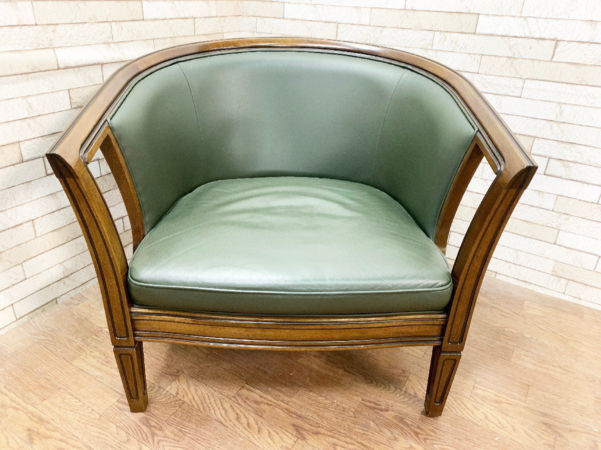 マルニ　ロイヤル　シャルル　本革　1人掛け　ラウンジチェア　シングル　椅子　B マルニ ロイヤル シャルル 本革 1人掛け ラウンジチェア シングル 椅子