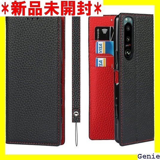 Xperia 5 III ケース手帳型 SO-53B SOG05 A103SO ケース Pelanty 牛革製品 本革レザー 財布型カバー Sony Xperia 5 III カード収納 スタンド機能 内蔵マグネット 手作り柔らかい スマ 色選択 ブラック 2