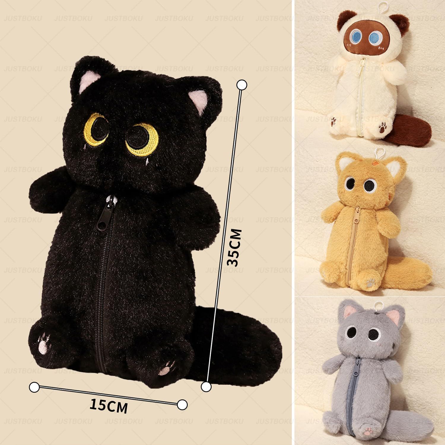 筆箱/ペンケース 新しい漫画の猫の鉛筆袋印刷猫の学生のメイク