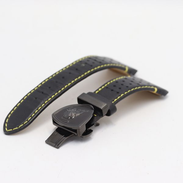 トニーノ ランボルギーニ 純正ベルト レザー 28mm用 ブラックカラー トニーノ ランボルギーニ 純正ベルト レザー 28mm用 ブラックカラー