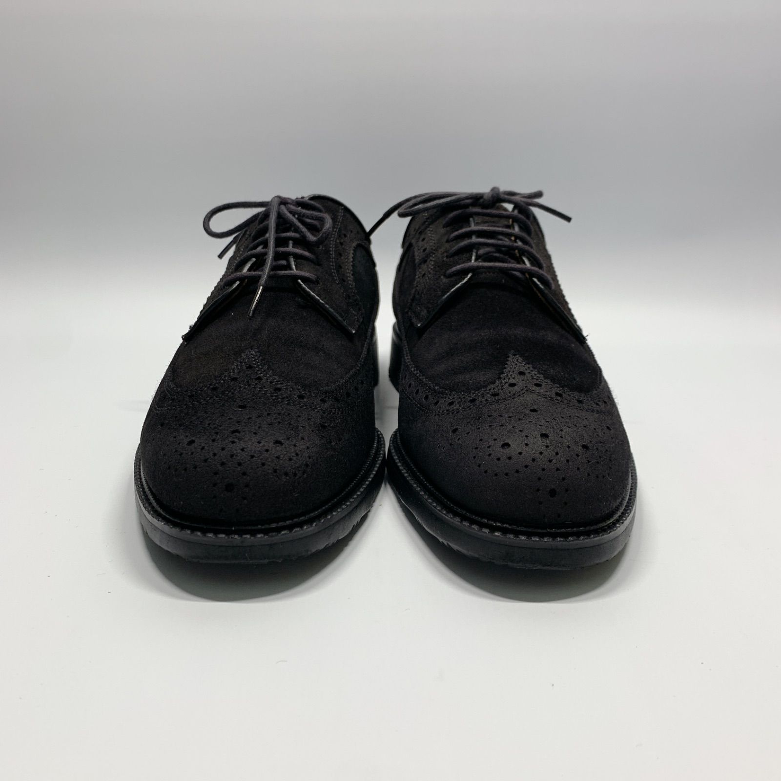 美品〇 REGAL リーガル スエード ドレスシューズ ウィングチップ 