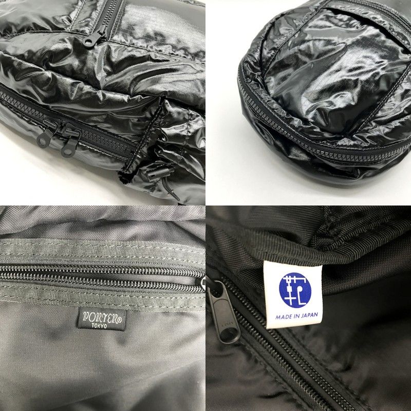 未使用級】 コールハーン リュック レザー ロゴ A4 バイカラー グレー