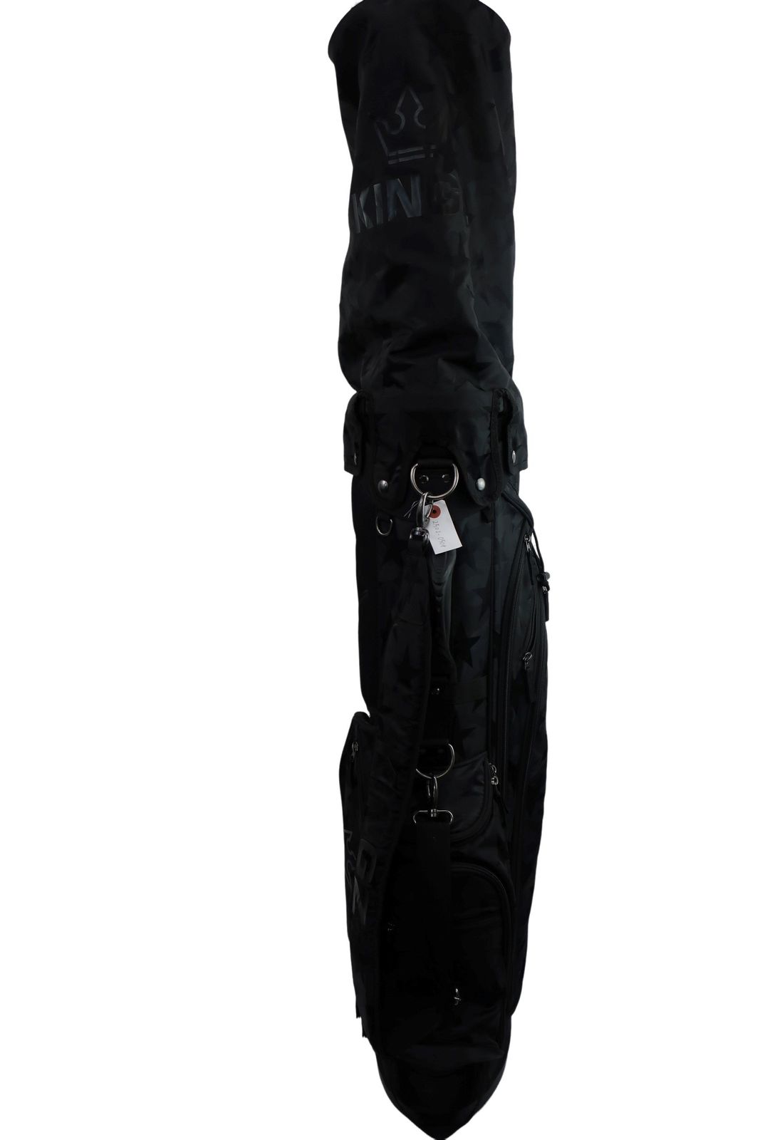 超美品】KINGZ スタンド式キャディバッグ 黒 5口 ゴルフ用品 2502-0508 