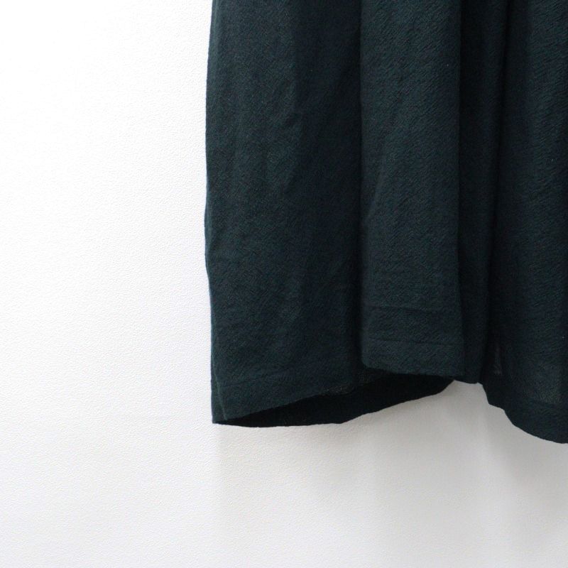  ダニエラグレジス DANIELA GREGIS abito dress ウールタックベルテッドワンピース ダークグリーン フ ドレス その他 その他