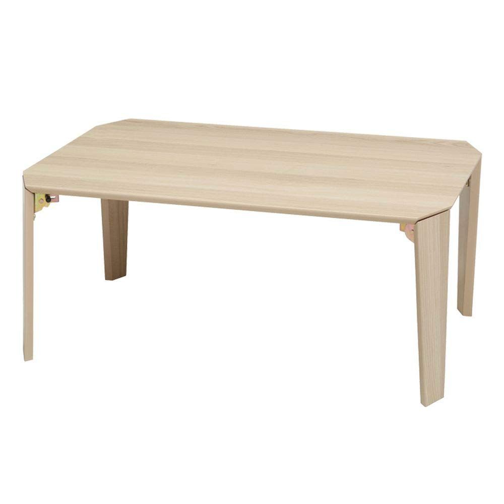 人気商品永井興産 折りたたみ テーブル カームテーブル 幅 75cm x 50cm NA 木製 折り畳み ローテーブル 折れ脚 ワイド 幅広 センターテーブル 北欧 完成品 白 CALM-75