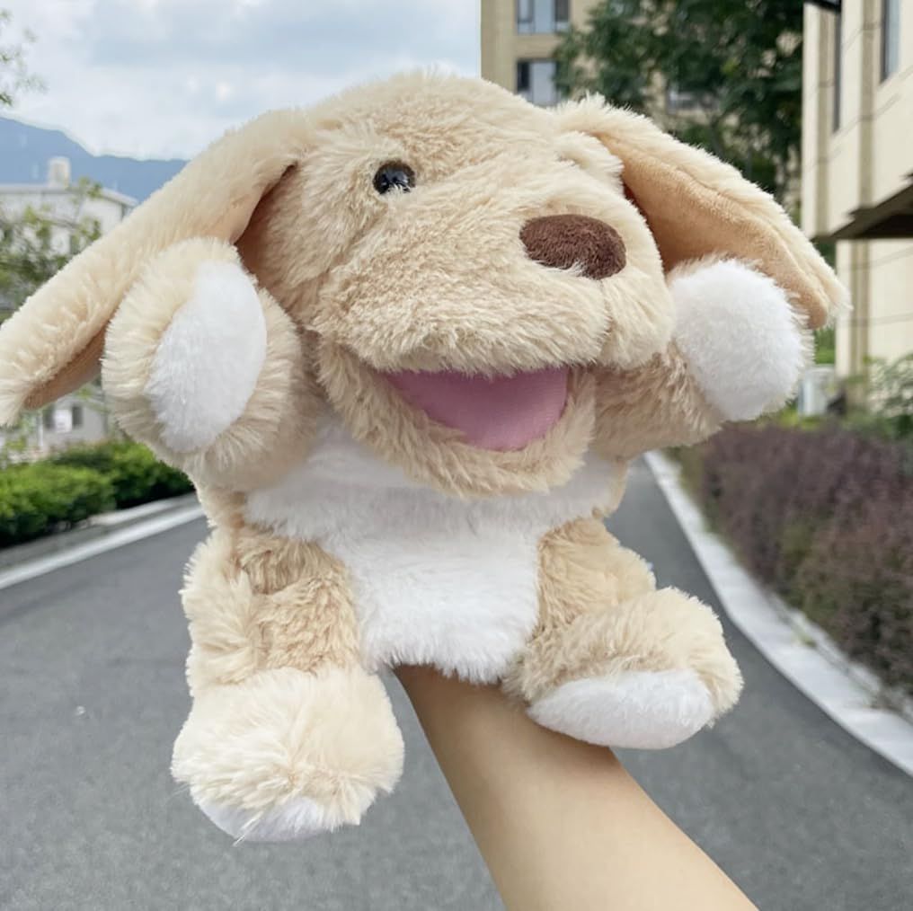 特価セール】腹話術 人形 指人形 口が動く ハンドパペット 犬 パペット