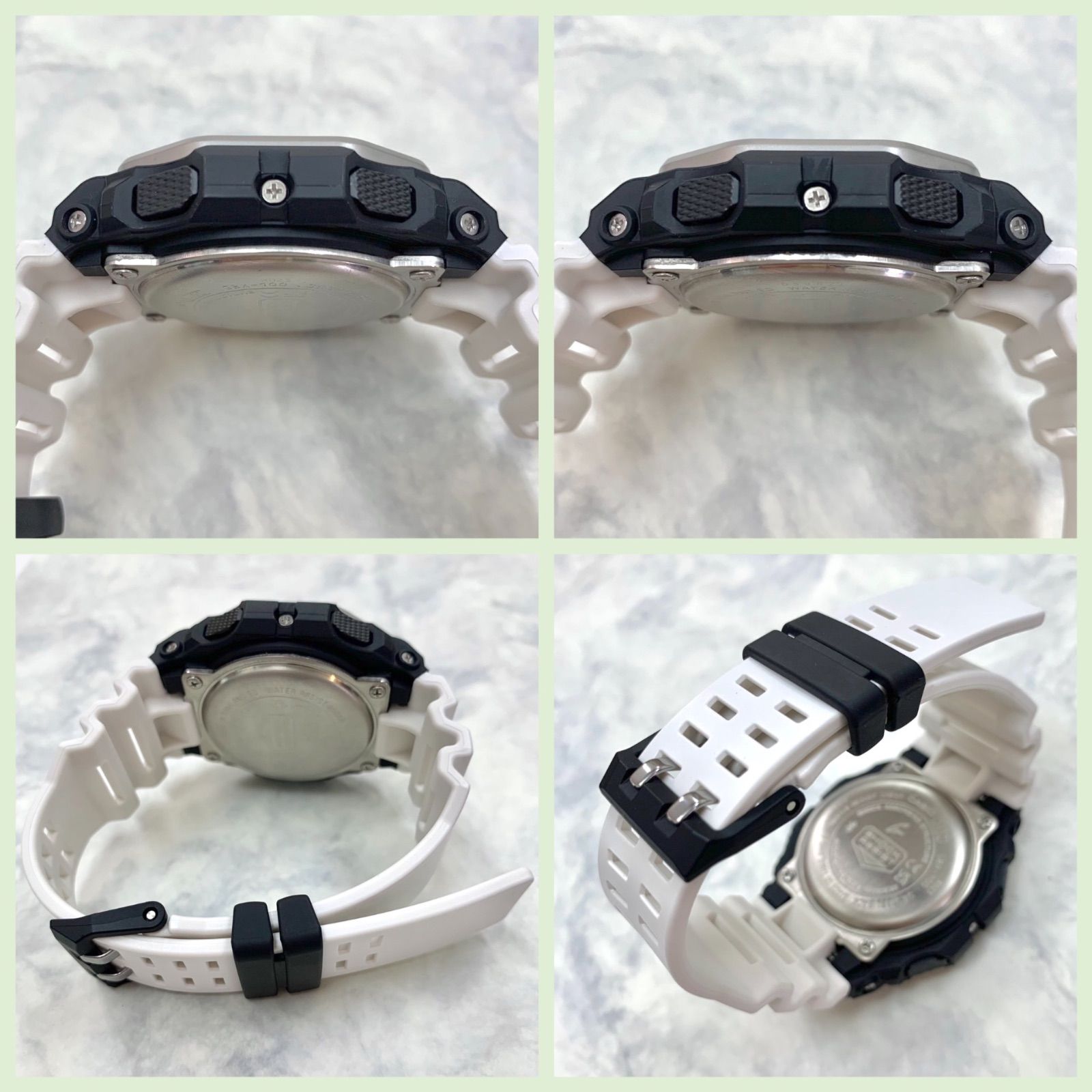 【上美品⭐️G-SHOCK G-LIDE】 タイムトラベル サーフィン　 GBX-100-7JF    カシオ CASIO    メンズ デジタル腕時計　 電池式　 Bluetooth    ホワイトバンド　 国内正規品 （AYA） 24022009500B