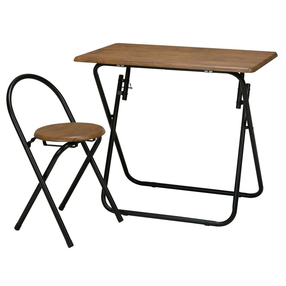 ヴィンテージデスク＆チェア 幅80cm 折りたたみ式