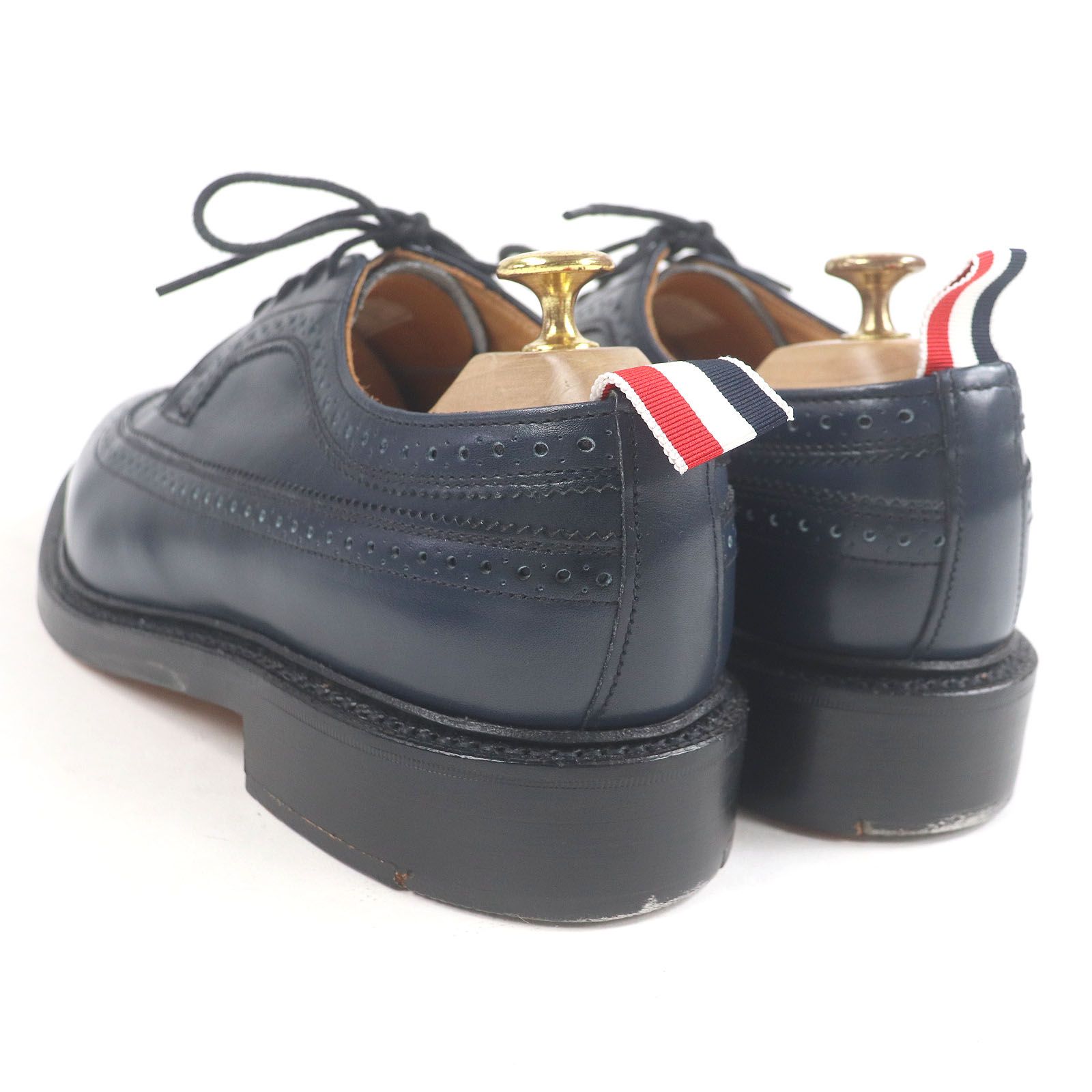 極美品□THOM BROWNE トムブラウン レザー ウイングチップ